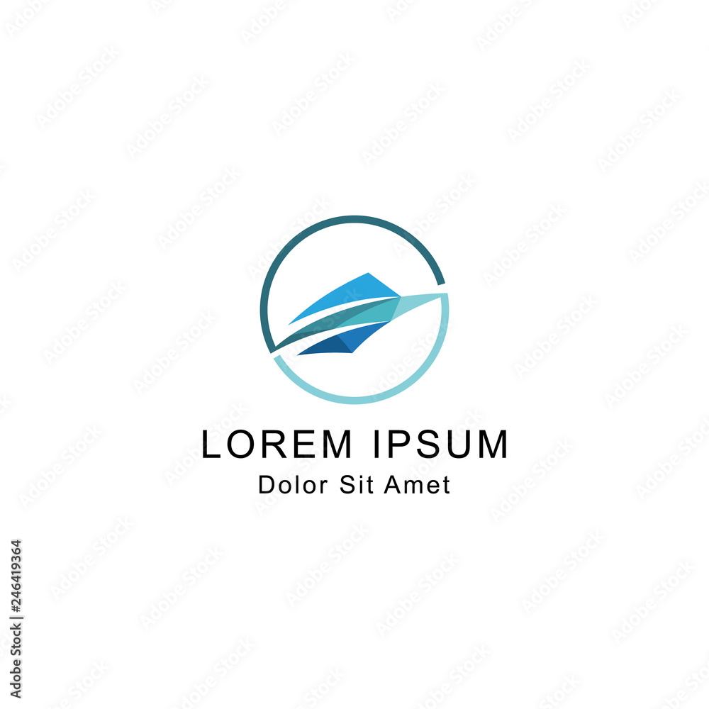 boat travel logo template design boat travel logo template design