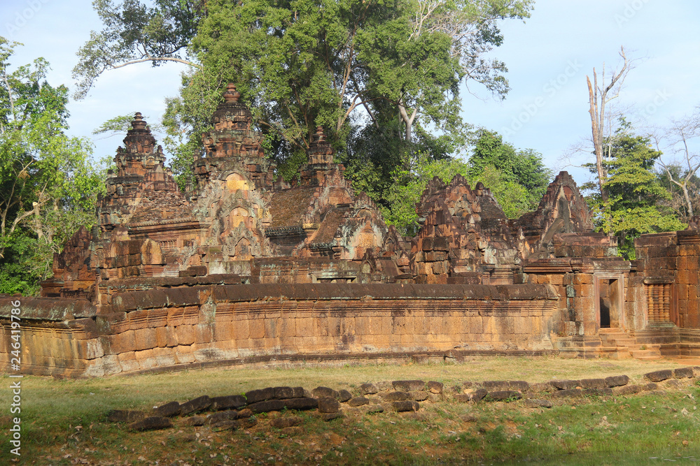 le temple Banteay Srei d'Angkor au Cambodge le temple Banteay Srei d'Angkor au Cambodge