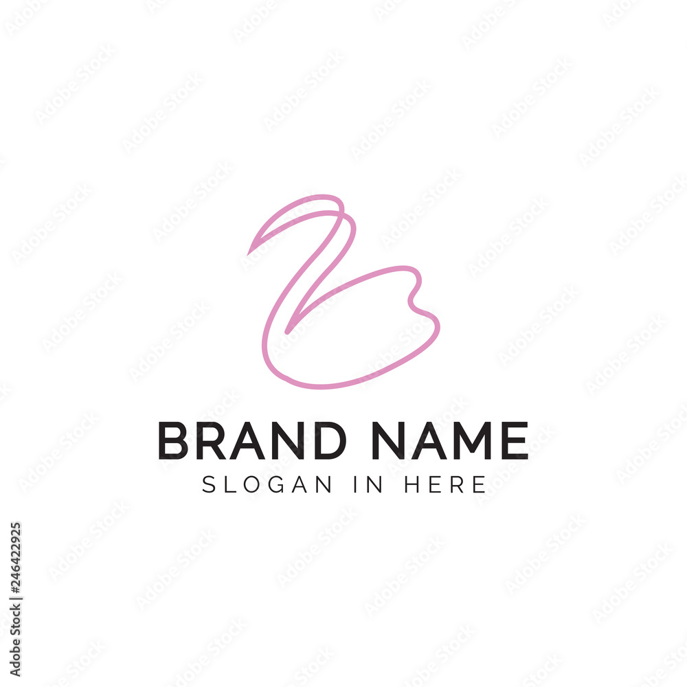 Fototapeta premium goose teeth logo template design