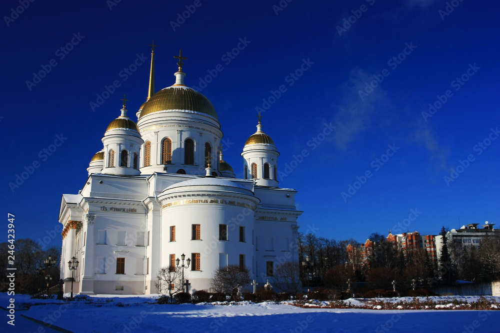 Old Orthodox Church in winter