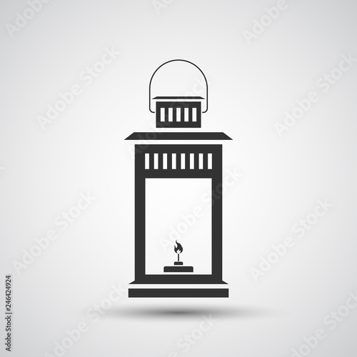 Lantern icon vector