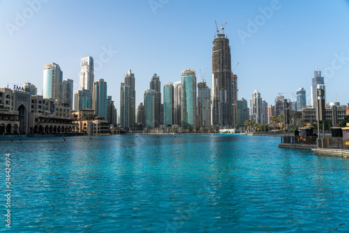 Dubai city burj khalifa view, united arabic emirates