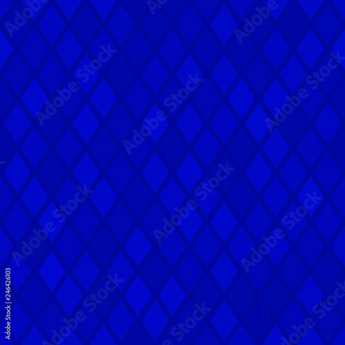 Abstract seamless pattern of small rhombus or pixels in blue colors