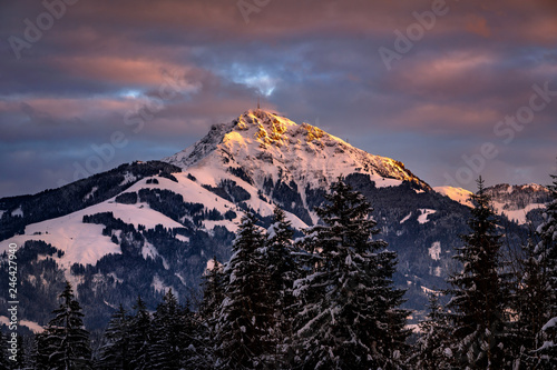 Sonnenuntergang auf dem Kitzbüheler Horn in Tirol photo