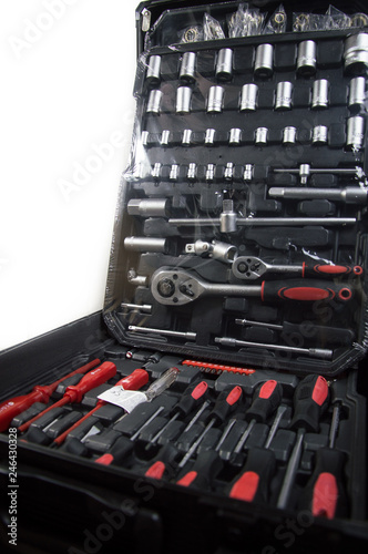 Toolbox against a white background
