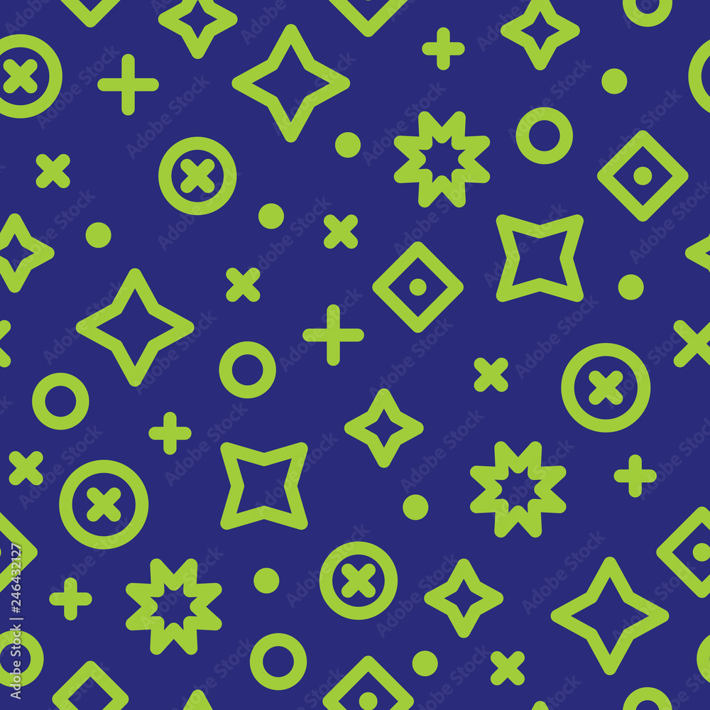 Duotone Memphis Style Abstract Geometry Seamless Pattern Duotone Memphis Style Abstract Geometry Seamless Pattern