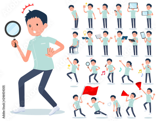 flat type chiropractor men_Action
