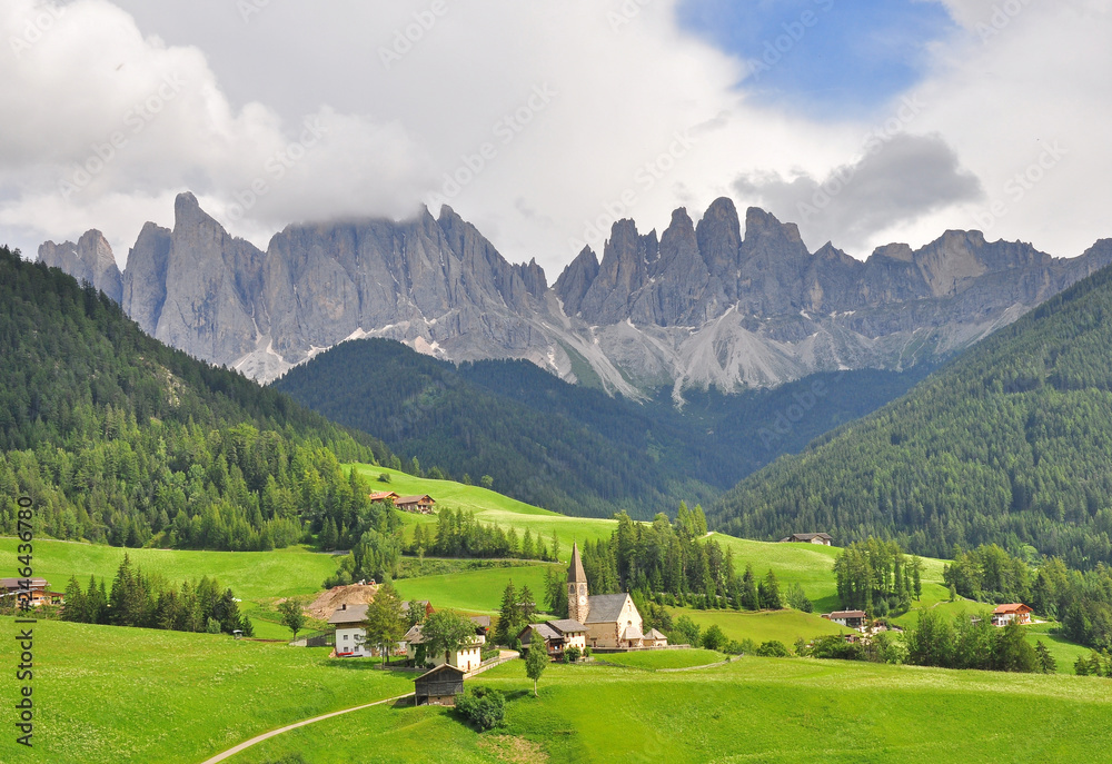 Summer mountain landscape, Dolomites, Italy
