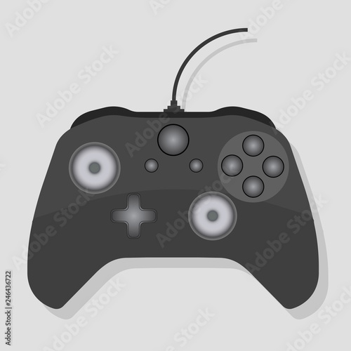 Vector illustration of the gamepad for video of games