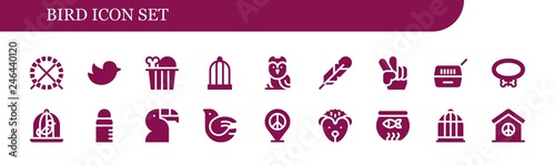  bird icon set