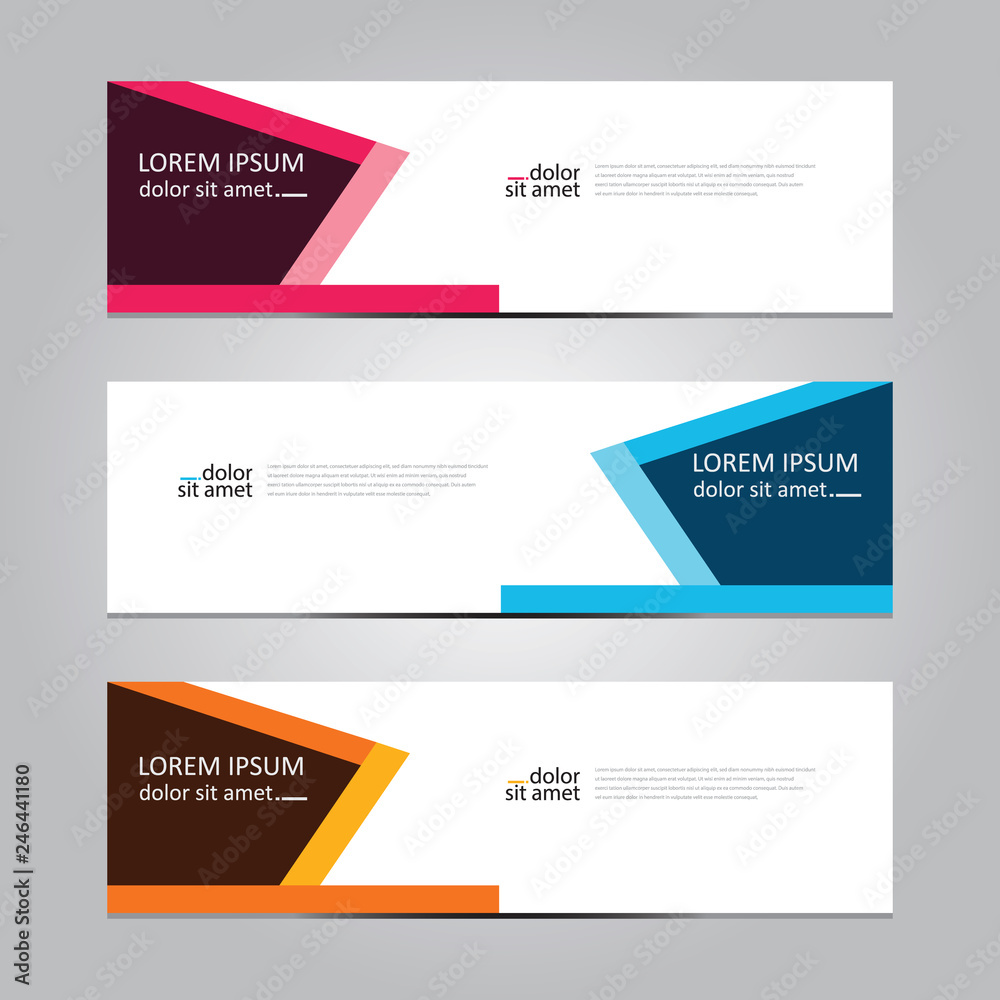 Vector abstract geometric design banner web template. Banner background.modern template design Vector abstract geometric design banner web template. Banner background.modern template design