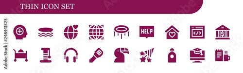  thin icon set