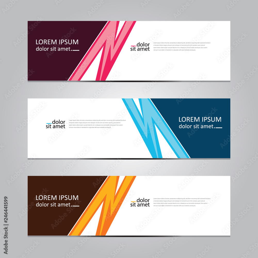 Fototapeta premium Vector abstract geometric design banner web template. Banner background.modern template design