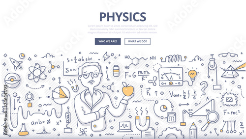 Physics Doodle Concept