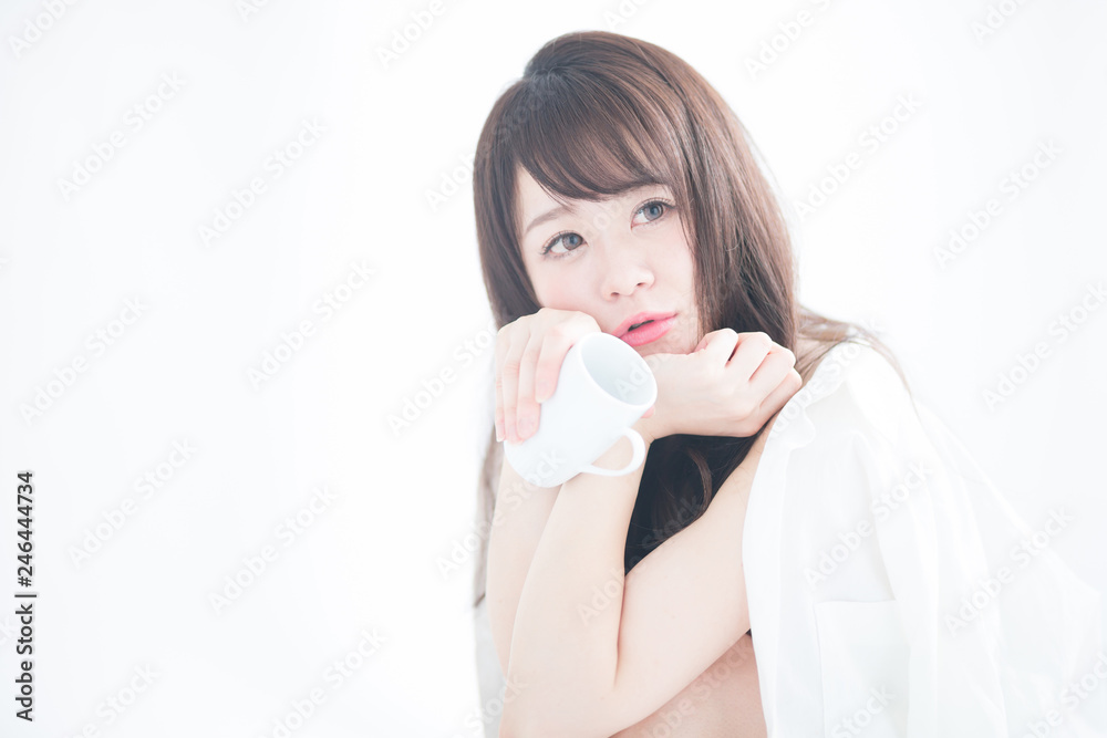 女性・マグカップ