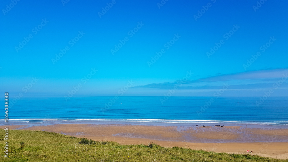 Landscape with sea and blue sky