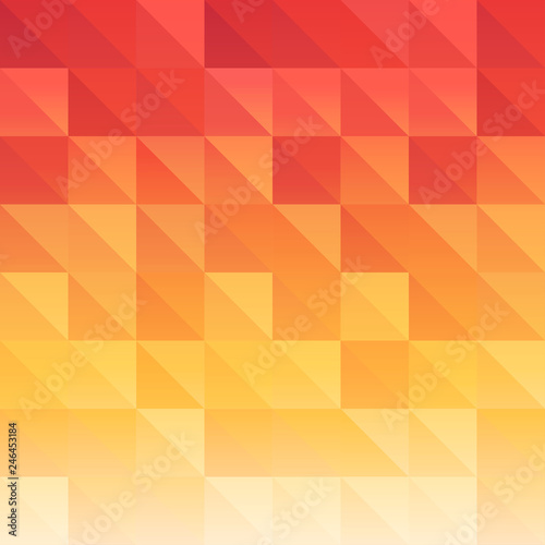 Triangle background red ora...