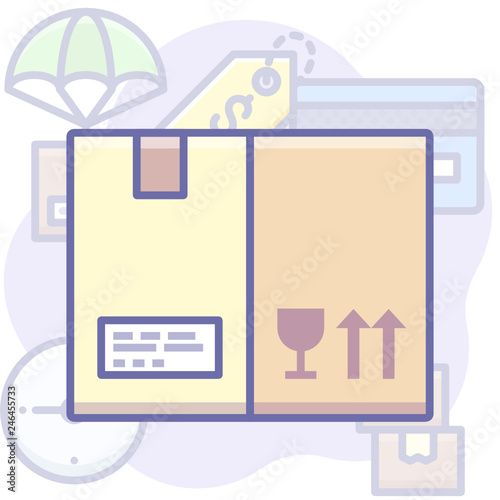 box delivery fragile product