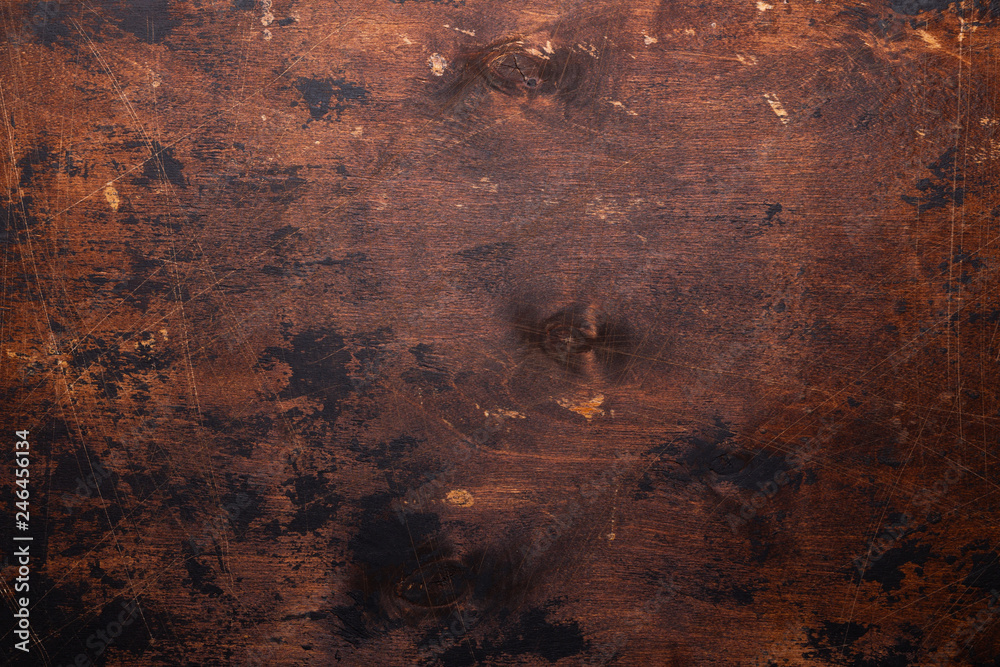 Fototapeta premium Old grunge wooden background texture Brown color