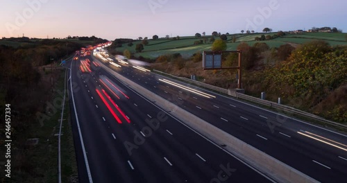 M1 Motorway near Junction 29, Derbyshire, England, United Kingdom, Europe  photo
