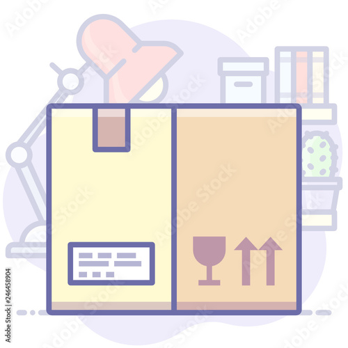 box delivery fragile product