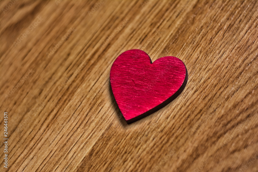 Corazón de madera, para el 14 de febrero, San valentín