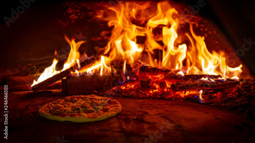 Fire in Pompeii Pizza Oven 