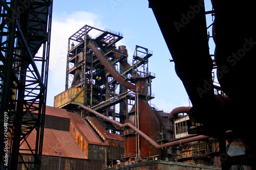 A picture from the abandoned industrial area used now as the industrial free time park. 