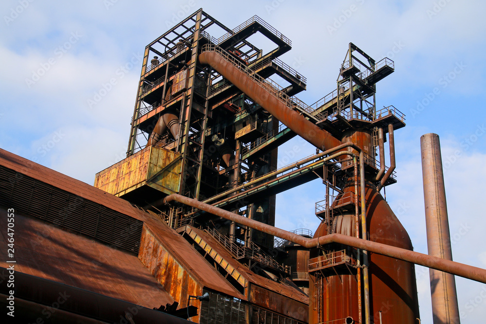 A picture from the abandoned industrial area used now as the industrial free time park. A picture from the abandoned industrial area used now as the industrial free time park.
