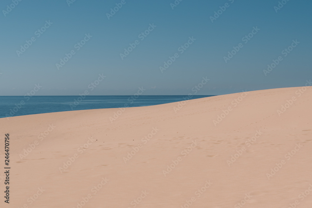 sand dunes in the canary islands