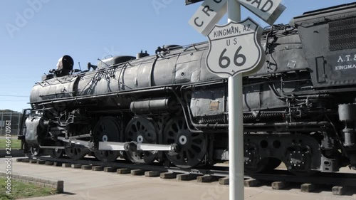 Locomotive at Kingman, Route 66, Arizona, United States of America, North America photo