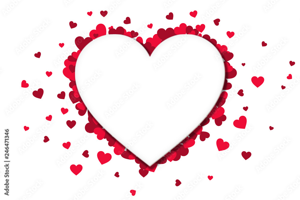 Valentine's day background with heart. Valentine's love card