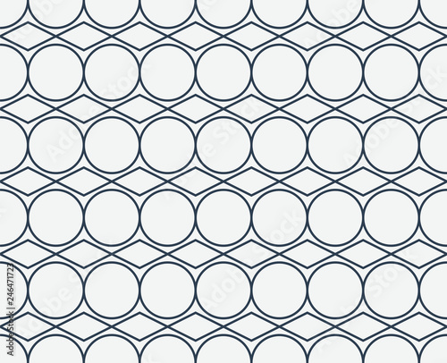 Abstract geometric pattern with linear shapes. Seamless vector background.