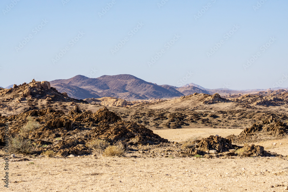 landscape desert rocks mountains sand