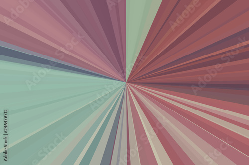 Abstract Vintage rays background. Colorful stripes beam pattern. Stylish old illustration modern trend colors.