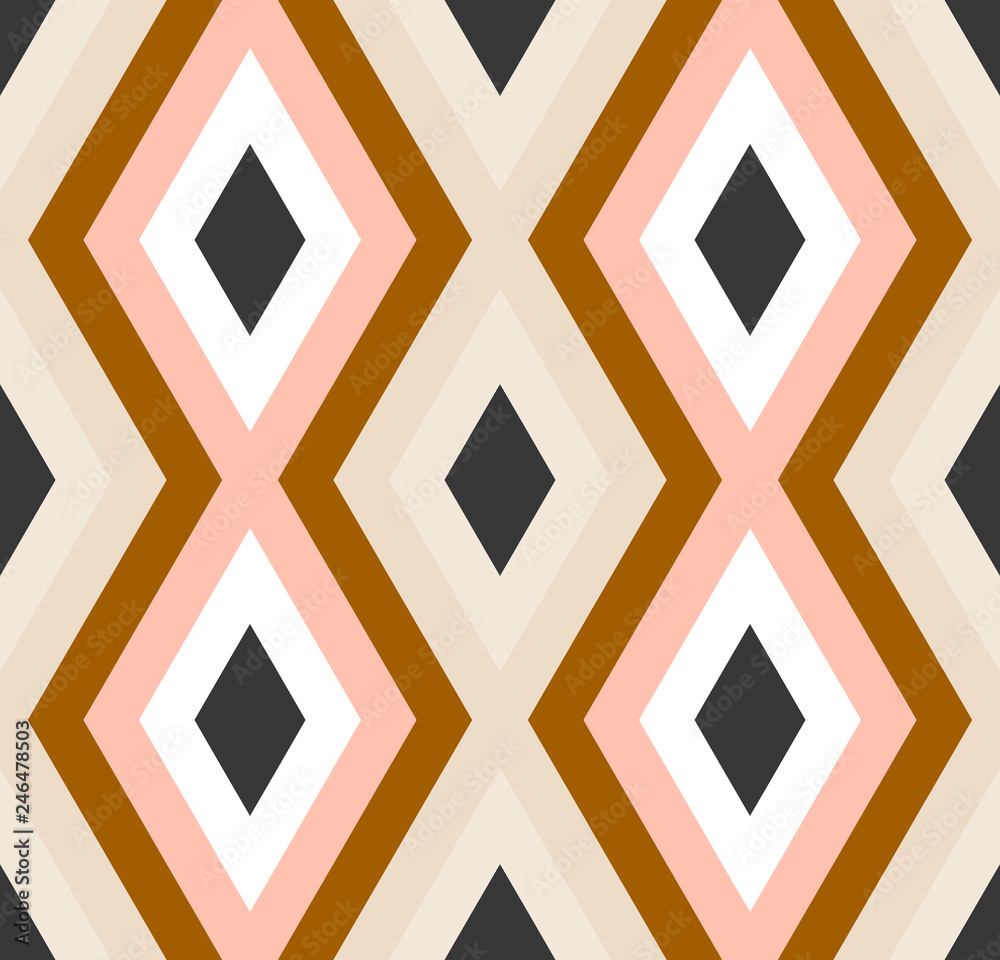 Seamless abstract background with rhombuses. Infinity geometric pattern. Vector illustration. Seamless abstract background with rhombuses. Infinity geometric pattern. Vector illustration.