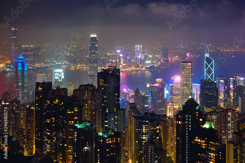 Wallpaper Mural Hong Kong skyscrapers skyline cityscape view Torontodigital.ca