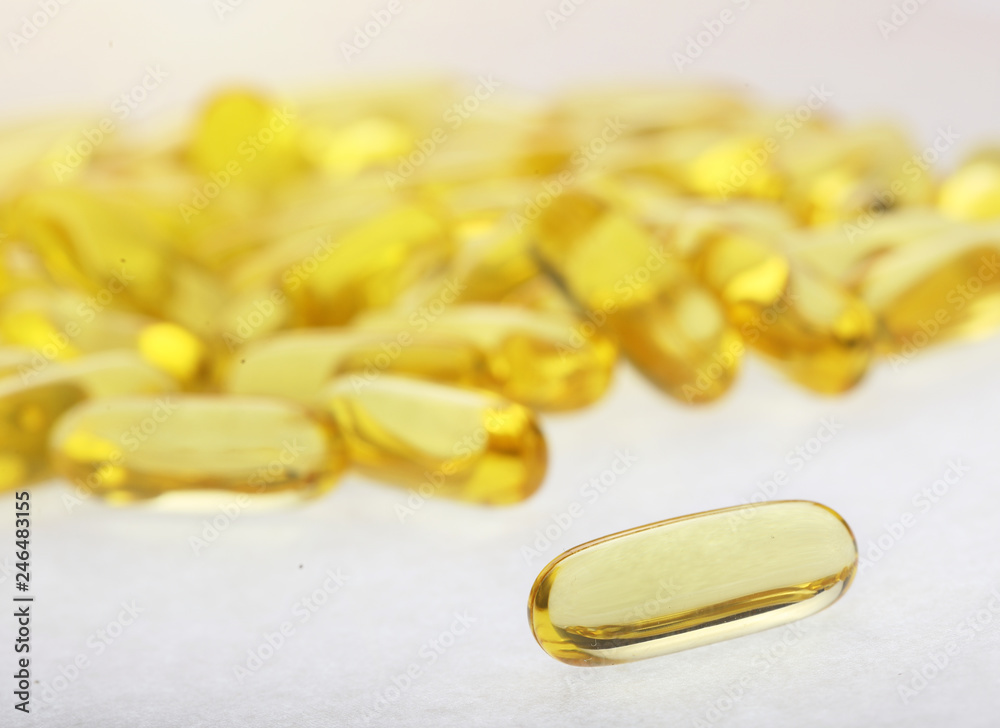 Heap of omega 3 pills Heap of omega 3 pills