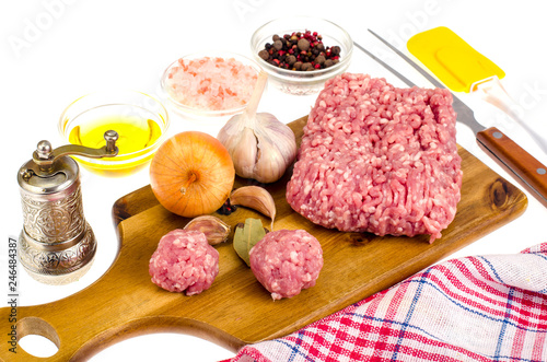 Minced meat mix for cooking