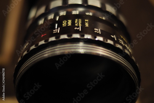 extreme close up of a lens