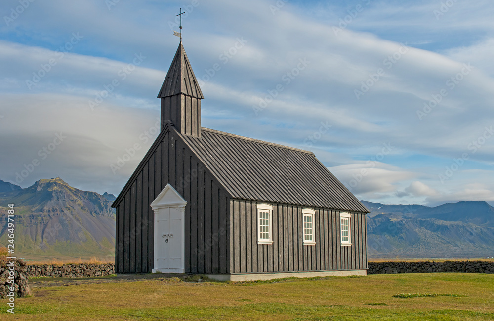 Local Church on the Icelandic Coast