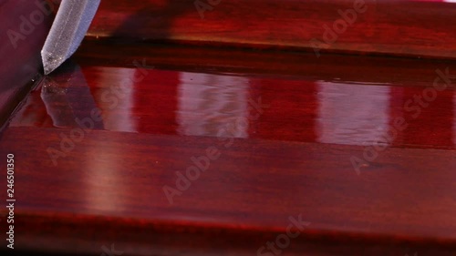 Refinishing hardwood furniture