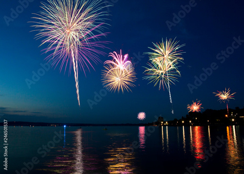 Fireworks Over the Lake