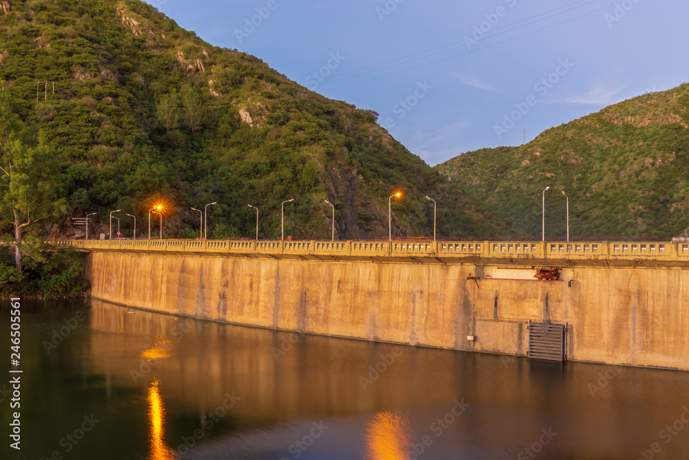 Evening at San Roque's dam, Villa Carlos Paz, Argentina Evening at San Roque's dam, Villa Carlos Paz, Argentina