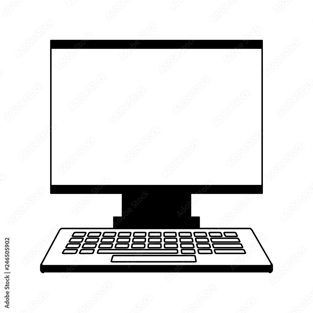 Fototapeta premium computer monitor keyboard technology device