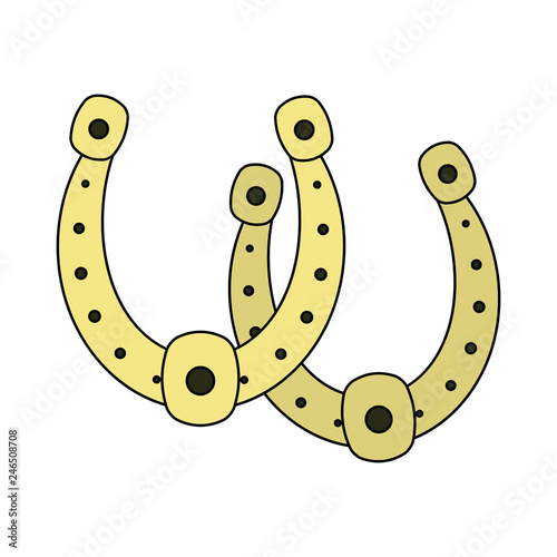 Horseshoes lucky symbol