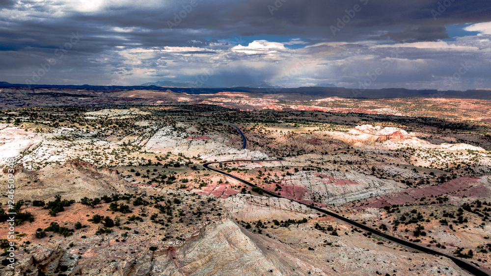 Fototapeta premium aerial view of bryce canyon