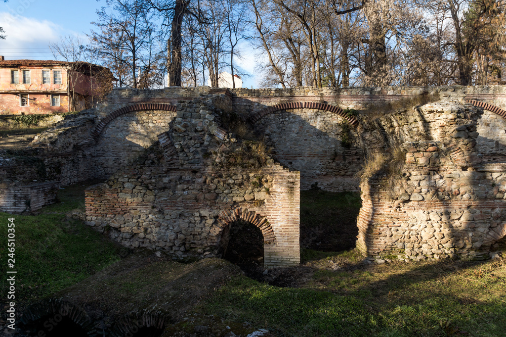 Ruins of the builings in the ancient Roman city of Diokletianopolis, town of Hisarya, Plovdiv Region, Bulgaria Ruins of the builings in the ancient Roman city of Diokletianopolis, town of Hisarya, Plovdiv Region, Bulgaria
