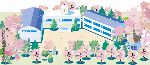 桜咲く学校02