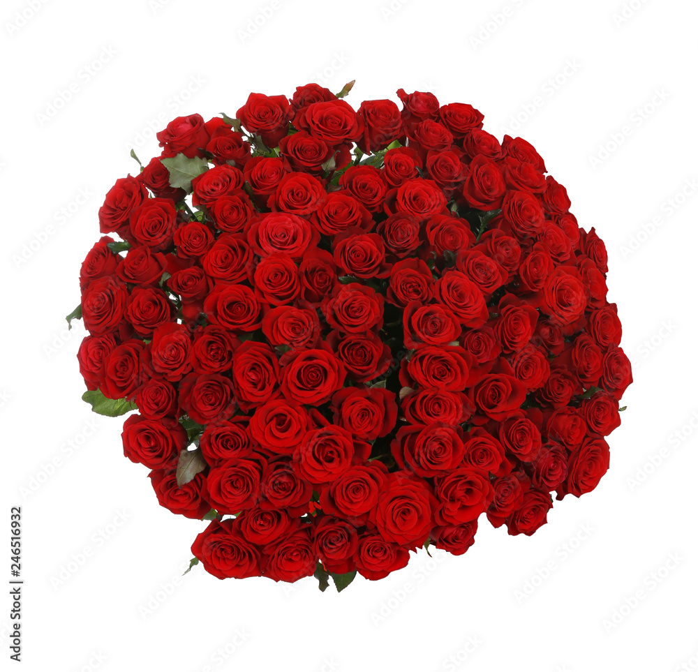 Huge bouquet of beautiful red roses on white background Huge bouquet of beautiful red roses on white background